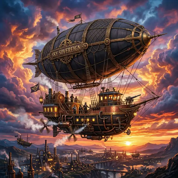 Sunset Airship
